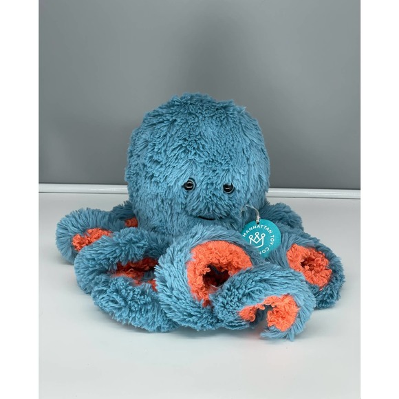 Manhattan Toy Dusty Blue Octopus 12" Ocean Sea Life Stuffed Animal Toy* - Picture 1 of 12